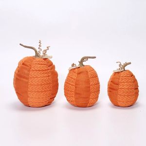 Sweet 3pcs Pumpkin Plush Pillow Super Soft Stuffed Toy for Halloween Gift - Product Image 2