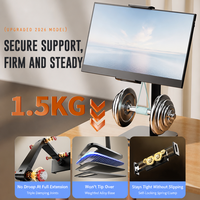 Support de téléphone portable, support de téléphone de bureau, support de tablette réglable, supports pour tablette PC, supports de téléphone portable, clip en alliage d'aluminium pour le bureau