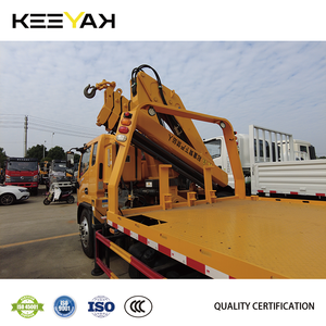 Camion <span class=keywords><strong>de</strong></span> remorquage Dongfeng 4X2 à commande à distance, camion <span class=keywords><strong>de</strong></span> remorquage LHD, camion <span class=keywords><strong>de</strong></span> dépannage 5 tonnes, bras repliable, camion <span class=keywords><strong>de</strong></span> remorquage à plateau avec grue, fourni par <span class=keywords><strong>l</strong></span>'usine - Product Image 5
