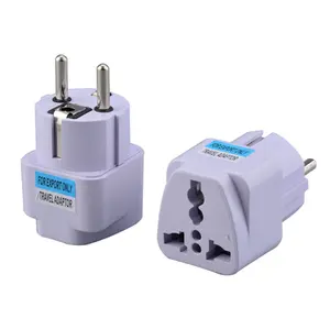 Adaptador de tomada de energia universal para viagem, adaptador conversor de tomada de energia ac para viagem para ue, euro, eua e au