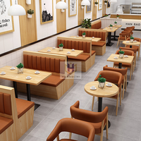 Ensembles de banquettes pour restaurants, mobilier de restauration personnalisé, canapés pour restaurants de restauration rapide, chaises et tables en promotion