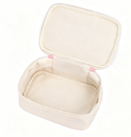 Nouvelle Pochette à Monnaie Brodé Nœud 2026, Mini Trousse de Maquillage Mignonne, Pochette de Voyage Portable pour Cosmétiques