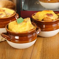 Bols à soupe à l'oignon français avec poignées 16 oz bol de service à soupe en céramique Crocks bols allant au four pour chili boeuf ragoût tartes à céréales