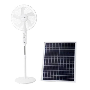 Wholesale Solar Powered Fan 16inch 15w <b>Rechargeable</b> Lithium Battery Home Solar Fan Solar <b>LED</b> <b>Light</b> 7-9 Hours <b>Working</b> Time PB450- - Product Image 5