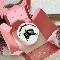 Boîtes à gâteaux roses personnalisées en gros avec logo imprimé, boîtes en carton pour gâteaux, desserts, emballage alimentaire et boîtes d'expédition avec logo