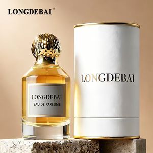 Elegant Cylinder Crimp Perfume Glass <b>Bottle</b> 30ml 50ml 100ml <b>Empty</b> Clear Perfume <b>Bottle</b> with box packaging - Product Image 1