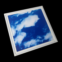 Luminaires LED modernes personnalisables 40W 595x595mm 60x60, ciel bleu, nuages blancs, panneau lumineux LED, éclairage de plafond, éclairage intérieur