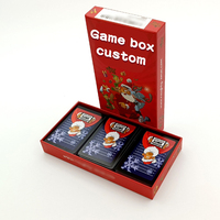 Set Game Desktop kustom & kartu Game meja cetak dengan papan kertas berlapis bahan daur ulang dan timbul
