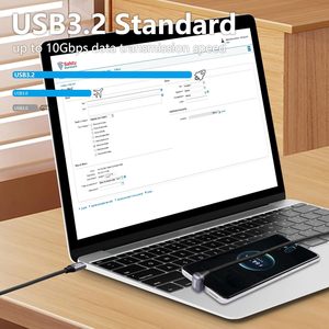 Fabbrica a basso prezzo logo personalizzato funzionale 100W ad alta corrente USB 3.2 5A 10Gbps tipo c a c maschio cavo convertitore dati - Product Image 6