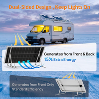 Panneaux solaires 400W de type N, 4 pièces, 100 Watt, 18V, panneau solaire monocristallin pour la maison, le camping, le bateau, le hangar, la ferme, le camping-car, batterie 12V