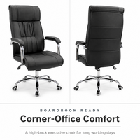 Chaise de bureau de direction ergonomique multifonctionnelle en cuir PU de luxe