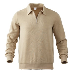 American vintage heavyweight autumn sweater jacquard <strong>long</strong>-sleeved half-zipper men's top sweatshirt men pullover hoodie - Product Image 6
