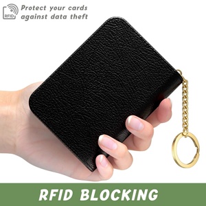 BSCI, superventas, billetera corta para mujer, tarjetero, billetera con bloqueo Rfid, billeteras de cuero para mujer - Product Image 2