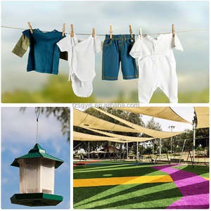 19 pièces, Kits de garde-corps de câble de jardin, vis à œil de tire-bouchon en acier inoxydable enduit de PVC de 15m/50 pieds, tendeur de fil de tendeur - Product Image 5
