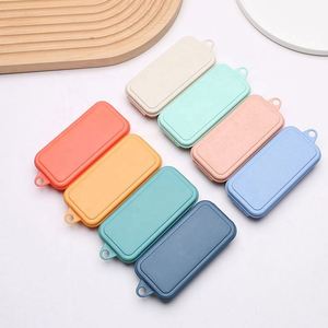 Foldable Wheat Straw Cutlery Set Eco-Friendly Travel Utensil <b>Kit</b> for Promotional Gifts - Product Image 4