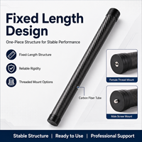 Perche d'extension en fibre de carbone à module élevé 100 %, durable, résistante à la corrosion, 30 cm, 50 cm, ultra-légère, support stabilisateur stable