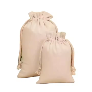 Wholesale Personalized Recycled Colorful Cloth <b>Canvas</b> Custom Cotton <b>Drawstring</b> <b>Bag</b> Packaging With Logo - Product Image 4