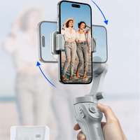SF18 Stabilisateur de Cardan Intelligent pour Téléphone Portable 360° avec Suivi Facial Automatique IA, Perche à Selfie Trépied Connectée BT, Cardan de Suivi Professionnel