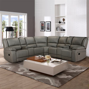 Mode Luxus große Schnitts ofa manuelles Design Luft Schlafs ofa PU Liege hohe Rückenlehne Sofa Set Möbel - Product Image 4