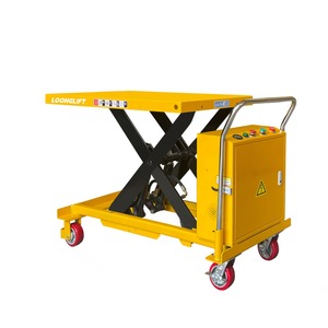 Plataforma Elevadora Móvil Semieléctrica de 300 kg, Elevador de Tijera Simple, Altura de Elevación de 900 mm, Precio de Fábrica - Product Image 4