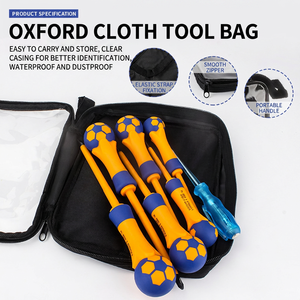 Electrician <b>Screwdriver</b> Set 20-40Pcs Cross Flat Head Insulated Industrial Grade Matte Finish PP Handle Anti-Slip Texture - Product Image 3
