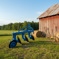 Charrue à disques pour tracteur, matériel agricole pour le travail du sol, équipement de culture agricole robuste pour les champs