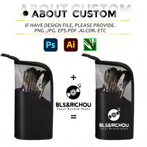 Cosmetic Personalized Bag Promotional Makeup <b>Brushes</b> Tool Waterproof Storage Bags With Custom Logo - Product Image 3