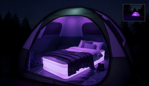 <b>Light</b> <b>Up</b> Twin Size Air Mattress with Color Changing LED <b>Lights</b> for Home Camping Travel - Product Image 5