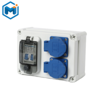 IP67 étanche à la poussière ABS/PC CE ROHS certifié personnalisable boîte de Distribution d'énergie industrielle multi-prises pour une utilisation en extérieur
