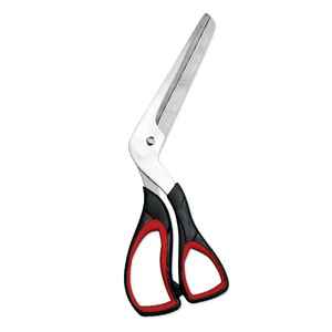 Pizza <b>Scissors</b> Stainless Steel Black And Red Elbow Shape For Home Use - Product Image 4