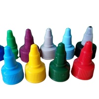 Bouchon compte-gouttes en plastique 18 mm 20 mm 24 mm 28 mm 38 mm 410, buse conique, bouchon à bec verseur, bouchon à visser