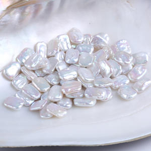 Perlas Sueltas Barrocas Naturales de Agua Dulce de 11-13 mm, Pequeñas y Rectangulares, para Material de Accesorios de Bricolaje - Product Image 2