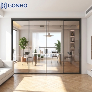 GONHO Finestre Prefabbricate Moderne in Lega di Alluminio 6063-T5 Impermeabili, Vetro Isolante Personalizzato a Doppio/Triplo Strato <span class=keywords><strong>Rimadesio</strong></span> - Product Image 1