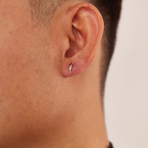 डेन्टी कस्टम इयररिंग स्टेनलेस स्टील गहने पुरुषों के लिए गहने थोक ओम और गंध गहने - Product Image 4