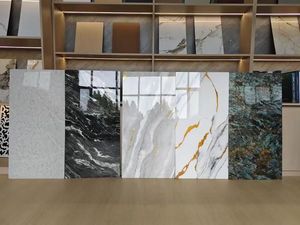 Pannello Murale Impermeabile in PVC Rivestito UV Alternativa al Marmo Lucidissimo per Decorazione d'Interni Stile Classico - Product Image 5