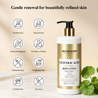 Neutriherbs Vente en gros Marque privée Lotion corporelle exfoliante hydratante lissante à l'acide glycolique pour peaux sèches et rugueuses