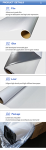L'autocollant de voiture de publicité de vinyle auto-adhésif de dos d'argent d'impression de PVC pour le froid extrême maintient la douceur et l'adhérence forte - Product Image 6