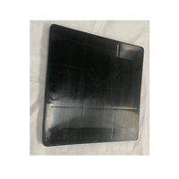 16 Quart Caisse Légumes Fruits Lait Bière Haute Caisse En Plastique Couvercle Noir 13*13*0.8-INCH