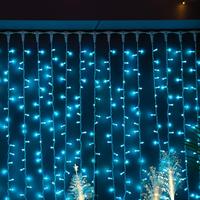 Guirlande lumineuse LED en forme d'étoile de Noël, éclairage de fond de scène étoilé, lumières de ciel, étanches, pour extérieur
