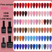 Professionnel UV LED ongles Gel mode français ongles couleurs pour bricolage marque privée Salon approvisionnement concepteur eau Base Style