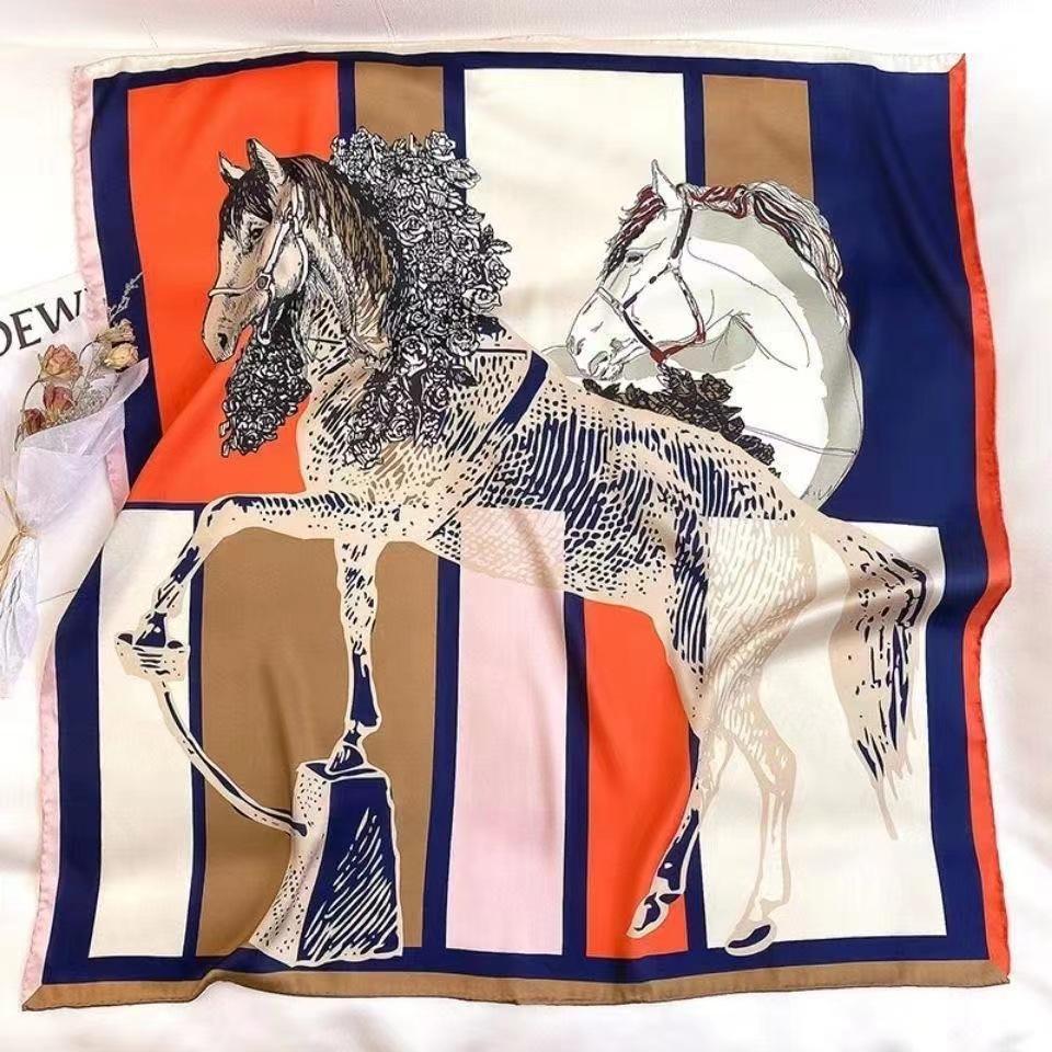 Cheval vers le succès orange