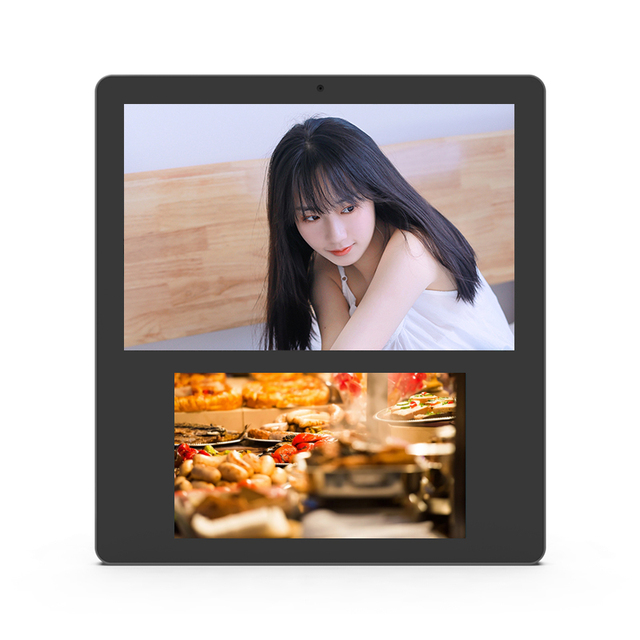 New 13.3" Dual Touch Screen Android Digital Signage Advertising Display Poster LCD Player Self-service Kiosk Restaurant Elevator
