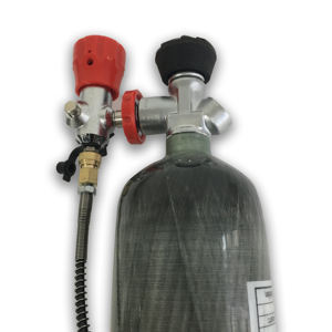 Serbatoio PCP Acecare in Fibra di Carbonio da 3L 4500psi CE ad Aria Compressa con Stazione di Ricarica e Valvola <span class=keywords><strong>HPA</strong></span> - Product Image 3