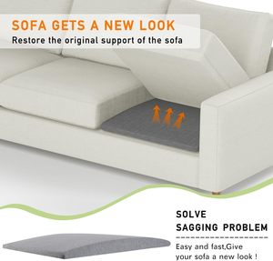 <strong>Sofa</strong> Furniture Curved High Density <strong>Sofa</strong> Couch <strong>Cushion</strong> <strong>Support</strong> for Sagging Seat | Seat <strong>Cushion</strong> Sagging Repair with Washable Cover - Product Image 4