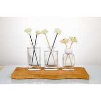 Bouteille diffuseur de parfum personnalisable à bouchon à vis en verre plat, imprimée sur mesure, pour bureau et maison, prix usine