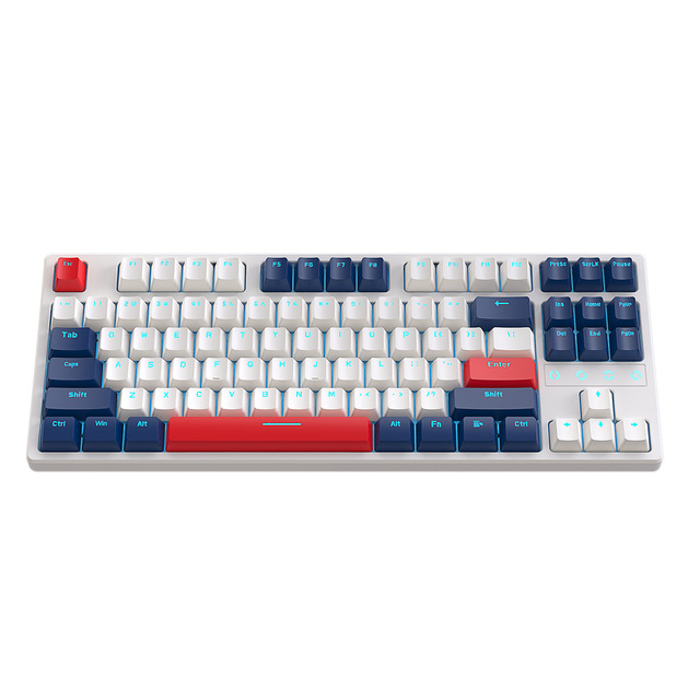 Wired 87 Key Shaft Seat Hot Swapable Mechanical Keyboard Gaming Esports Custom DIY Mechanical  Keyboard