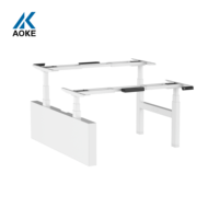 Bureau d'ordinateur électrique, meuble de bureau pour 4 personnes, poste de travail