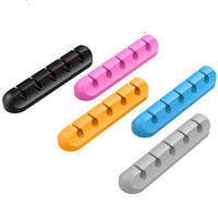 Soportes de Clip de Cable de silicona, autoadhesivos, gestión de Cables bien organizada