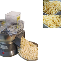 Automatische golvende mes aardappel snijmachine voor het efficiënt maken van gegolfde frietjes