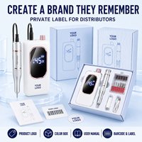 Vantrend Beauty Distributor 45000RPM Professionelles Nagelbohrer-Set Tragbare Salon-E-File-Maschine mit individuellem Logo und Einzelhandelsverpackung